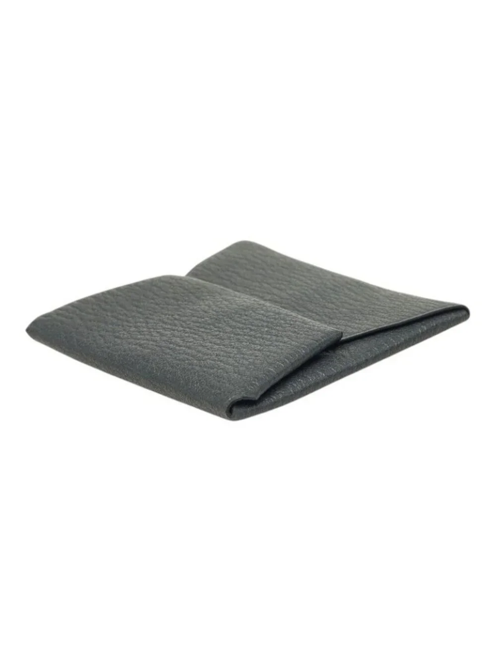 Hermes Bastia Coin Purse Gray Chevre
